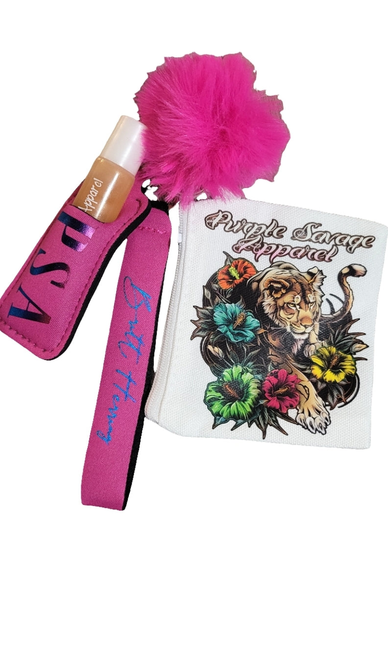 Change Pouch w Lipgloss and Holder