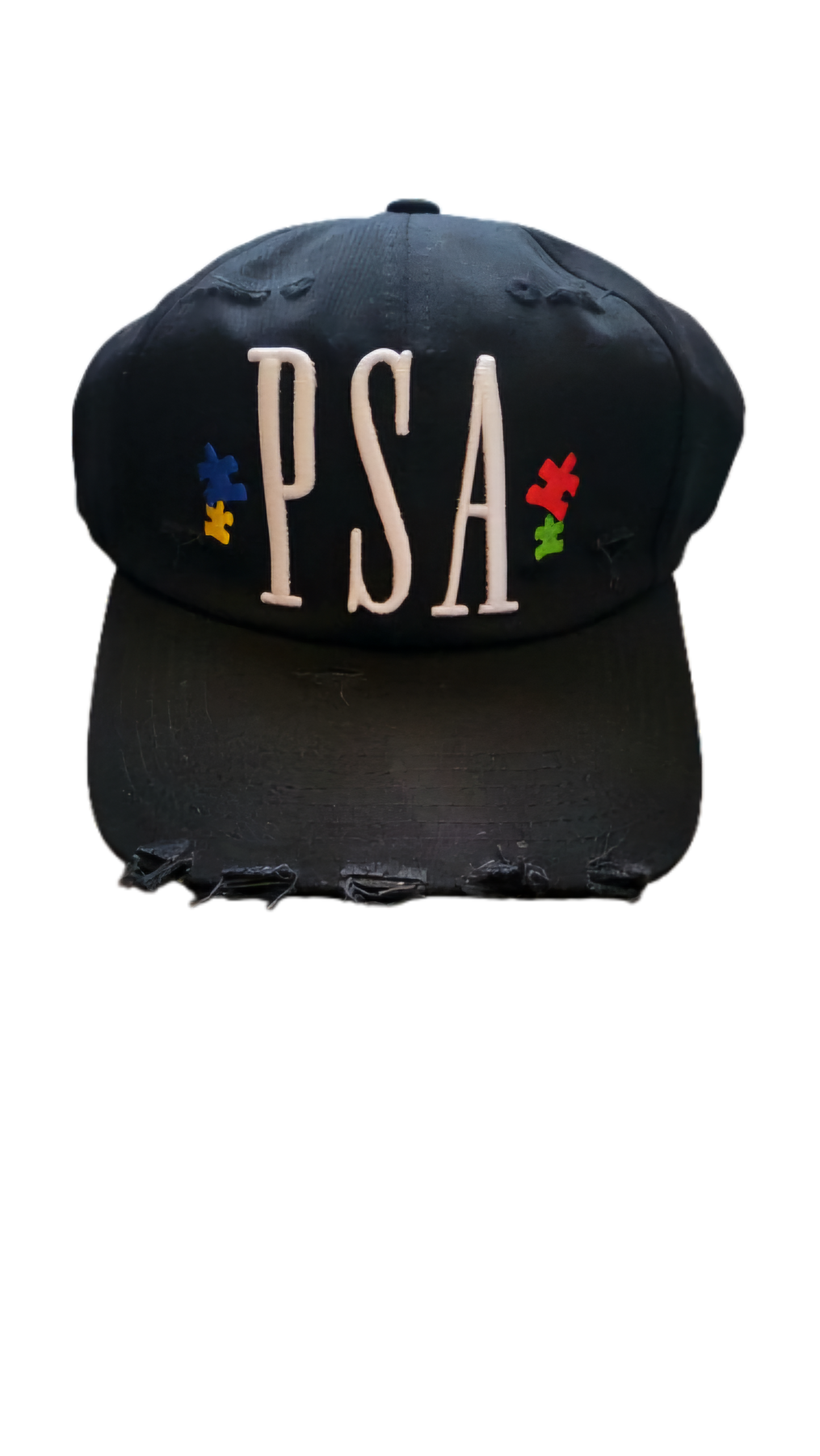 Autism Awareness Distressed Dad Cap