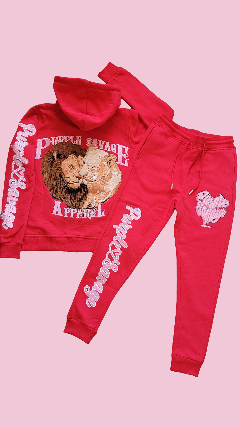 Valentine's Day Zip Up Jogger