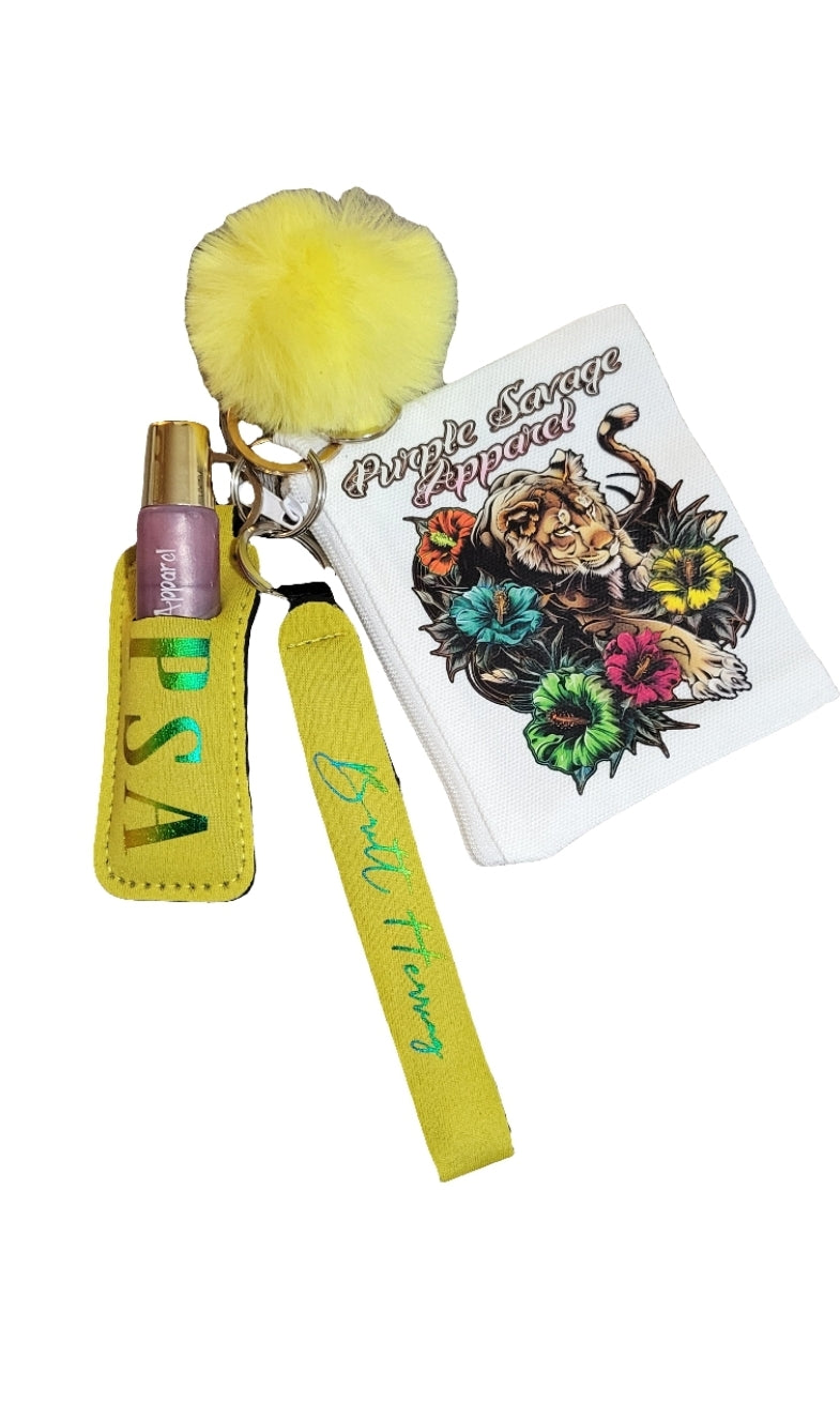 Change Pouch w Lipgloss and Holder