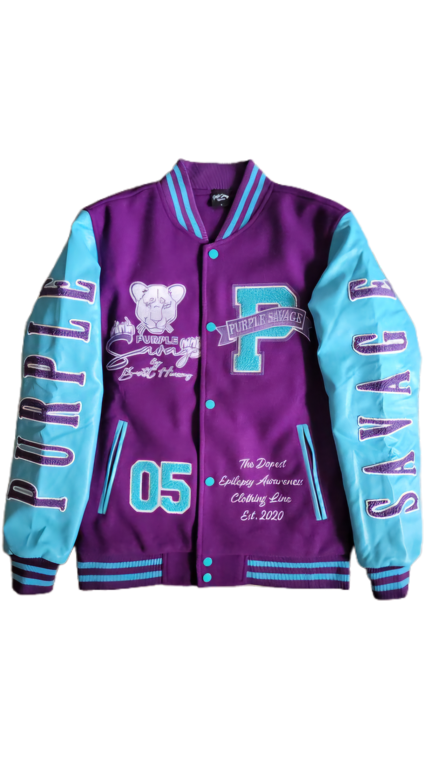 Epilepsy Lion Hibiscus Field Varsity Jacket