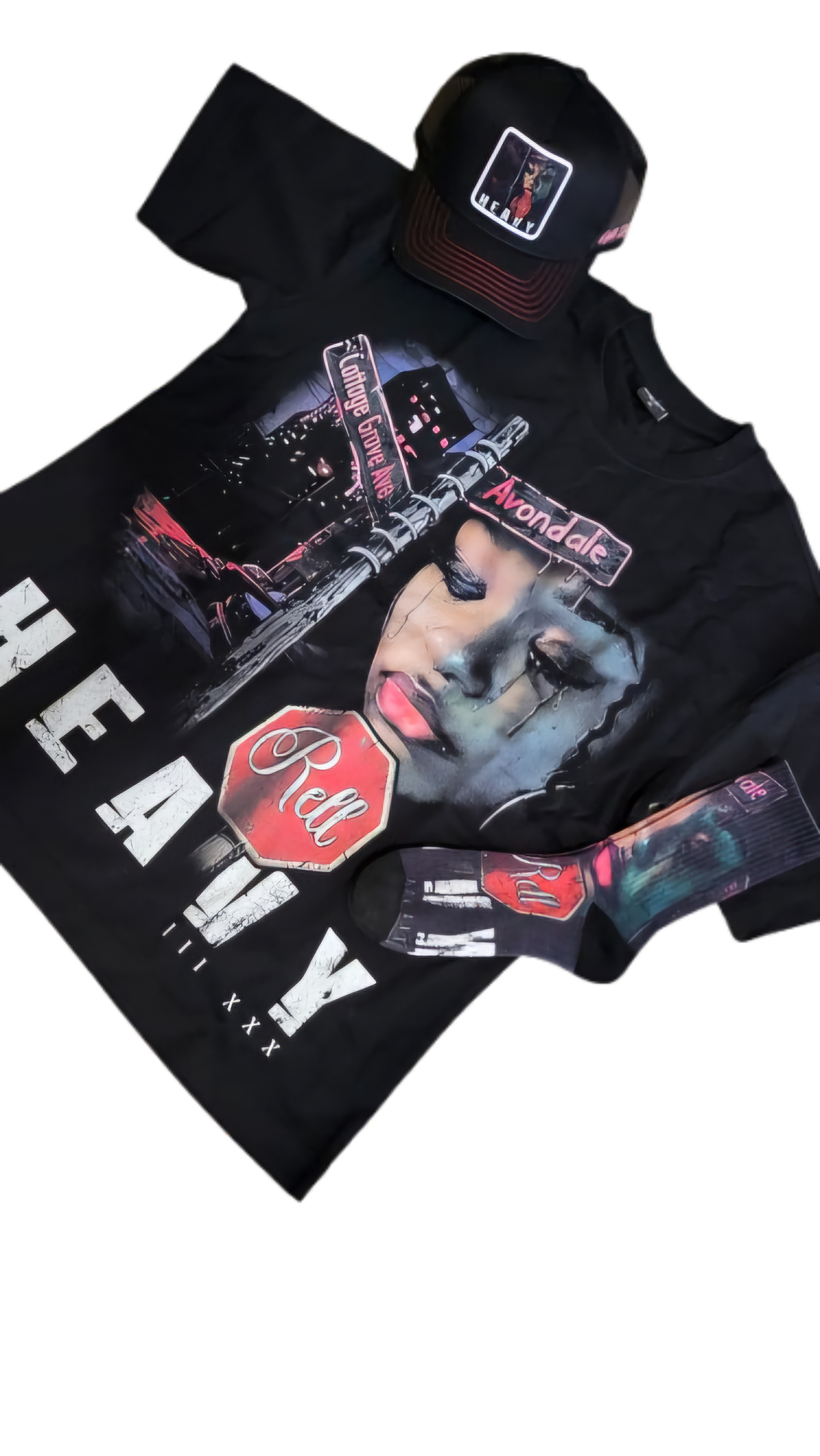 Rell Heavy Graphic Crew Socks