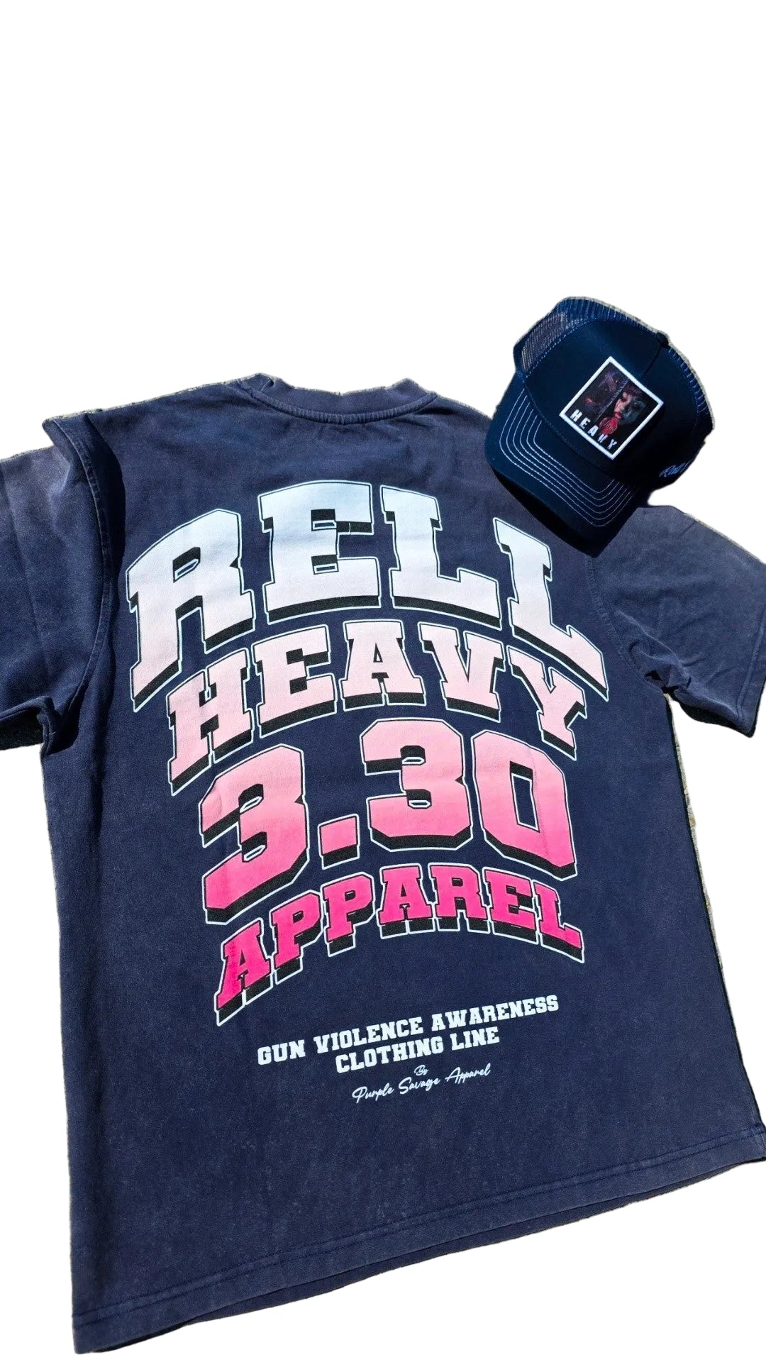 Rell Heavy Washed Tee with Trucker Hat