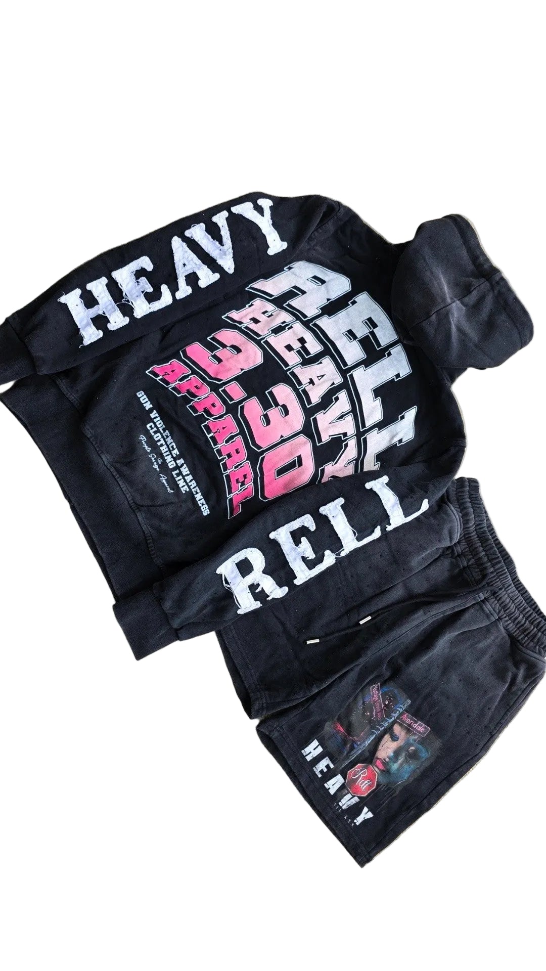 Rell Heavy 2 Piece Rhinestone Set