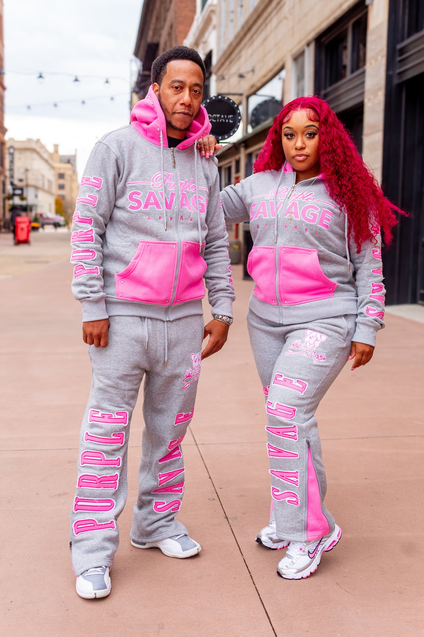 Rhinestone Jogger Set