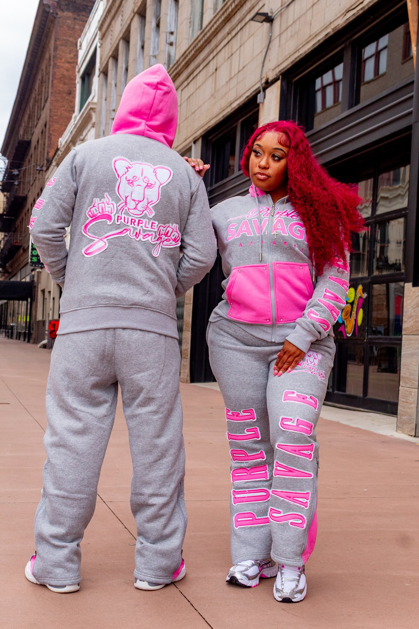 Rhinestone Jogger Set