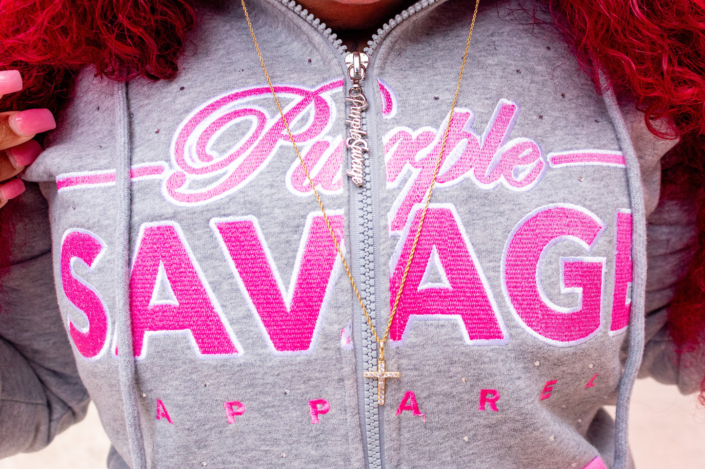 Rhinestone Jogger Set