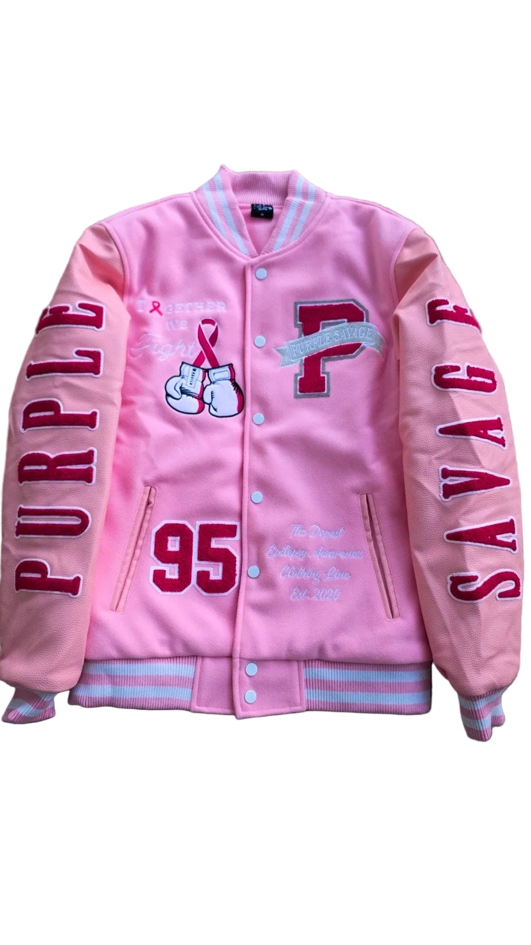 Maxine Breast Cancer Varsity Jacket