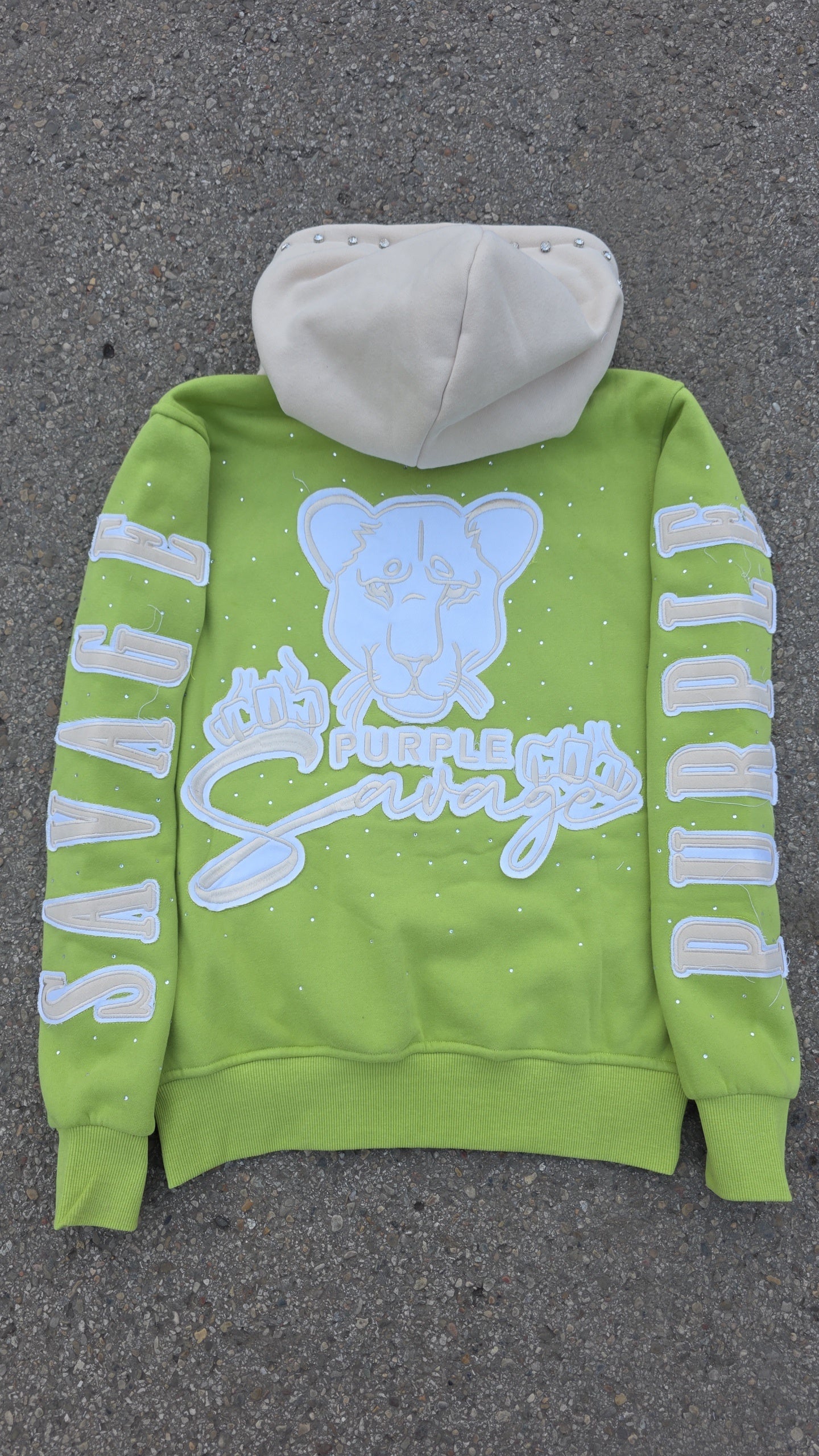 Rhinestone Flared Jogger Sets