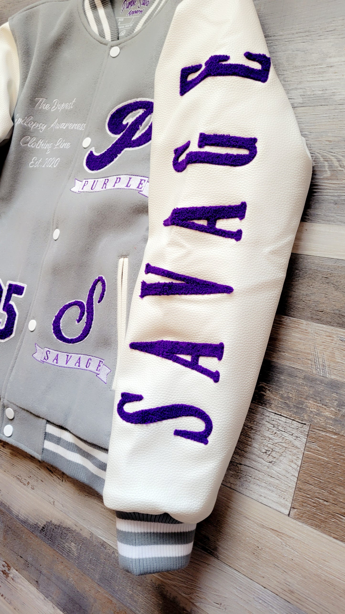 Epilepsy Purple Varsity Jacket