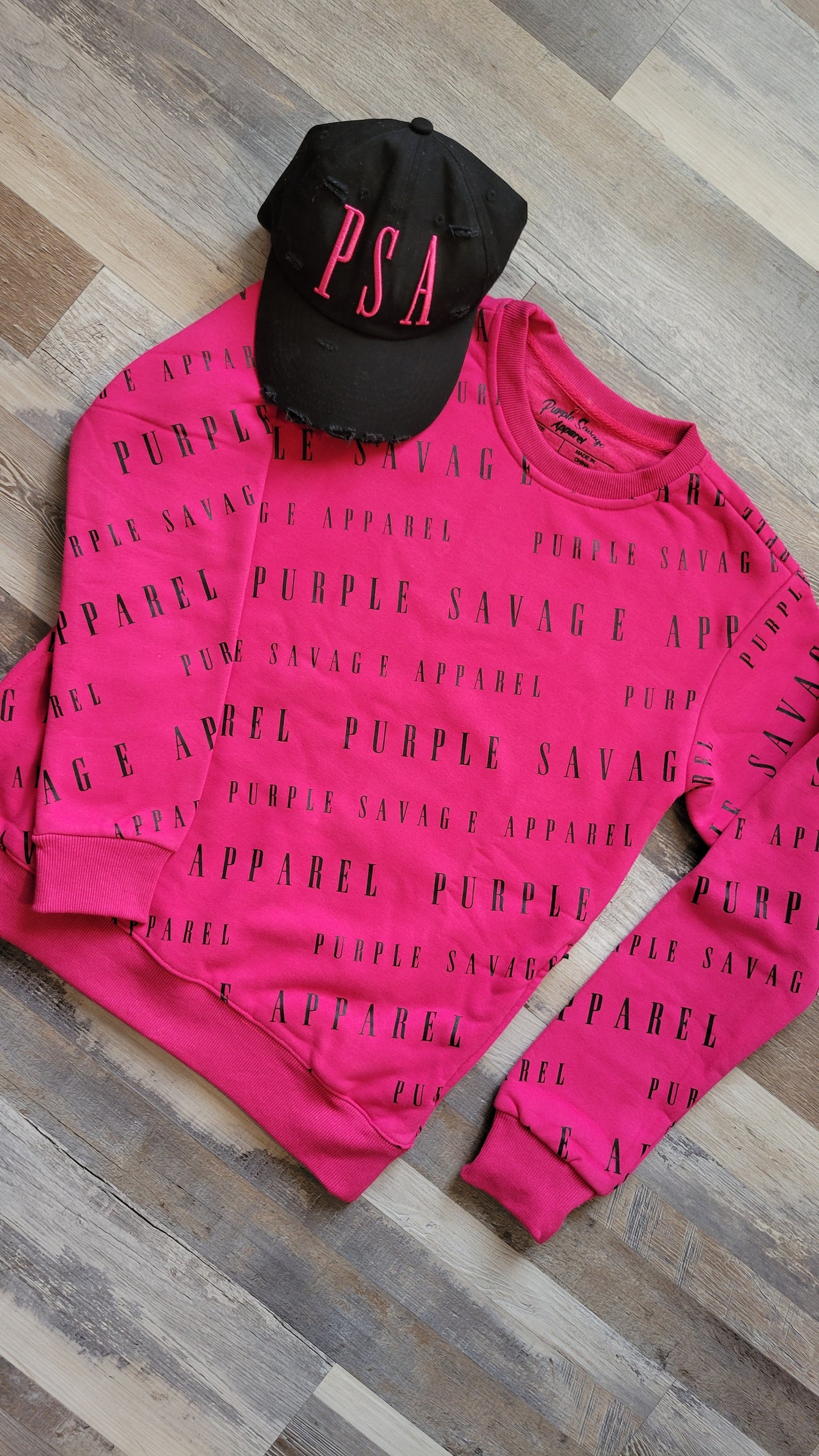 Hot Pink Crew Sweatshirt