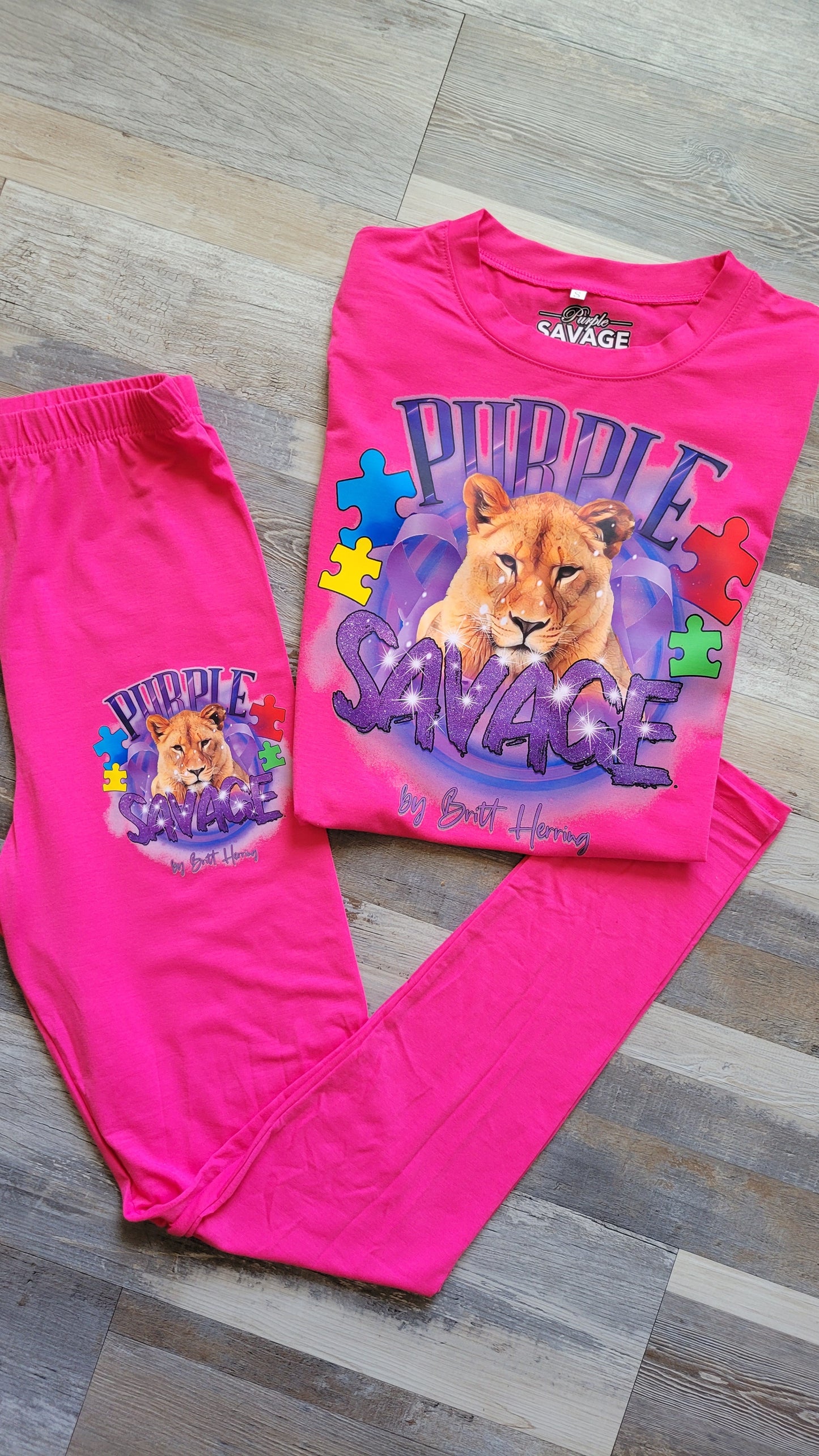 LIMITED EDITION AUTISM PUZZLE LEGGING OUTFIT