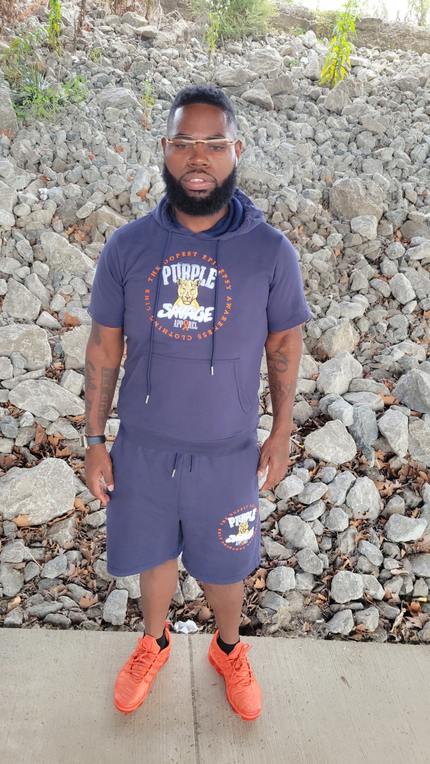 Short Sleeve Hoodie Short Set