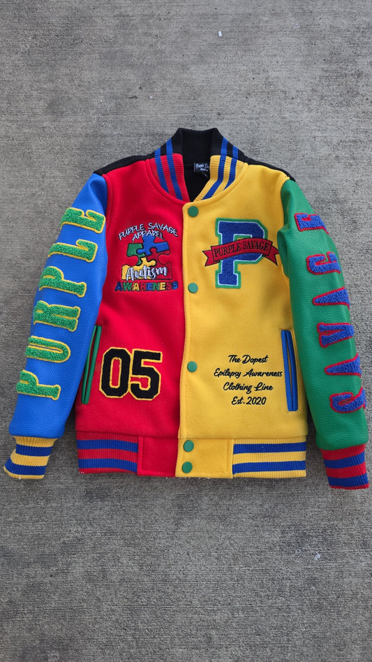 Children's Autism Awareness Varsity Jacket