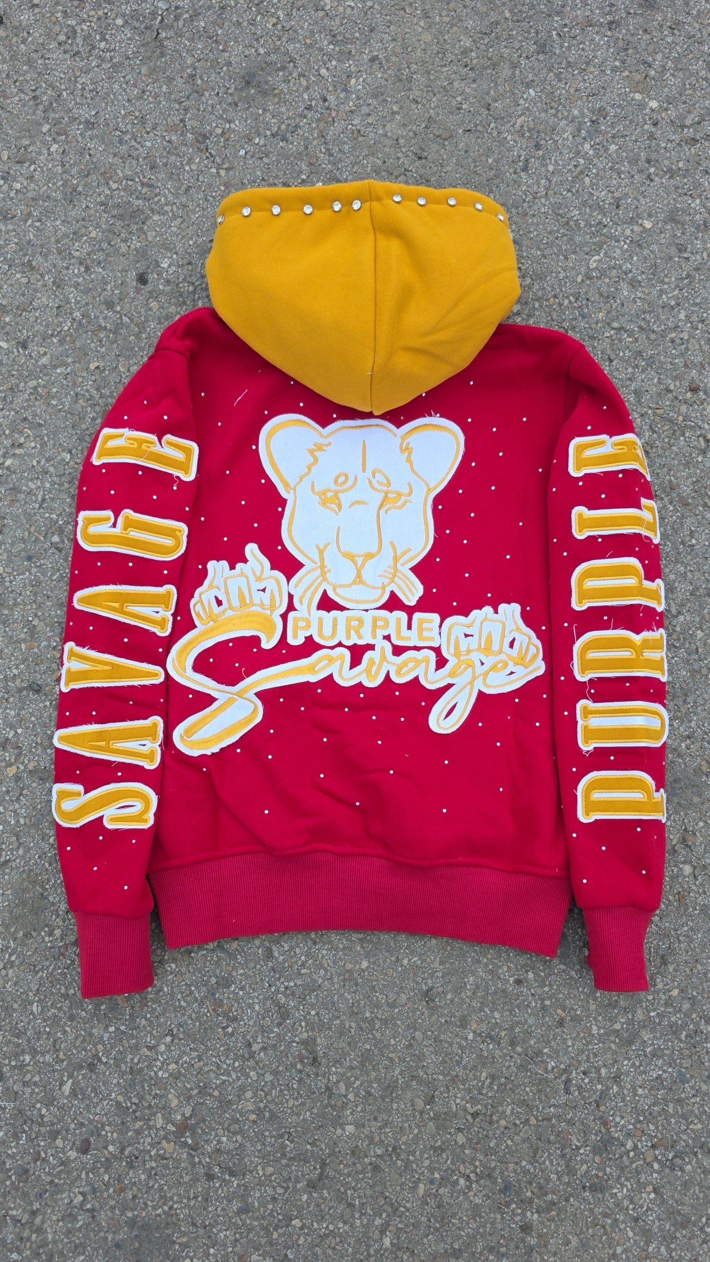 Rhinestone Flared Jogger Sets