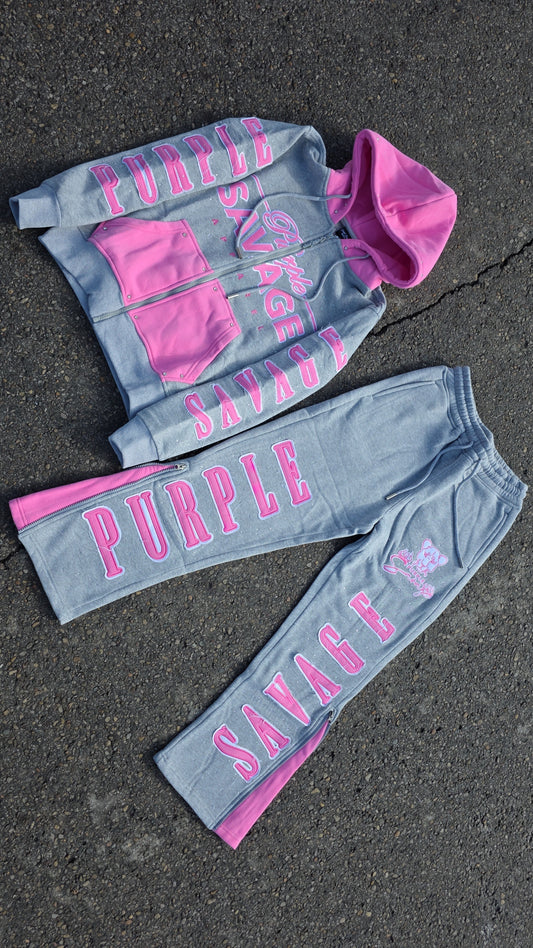 Rhinestone Jogger Set