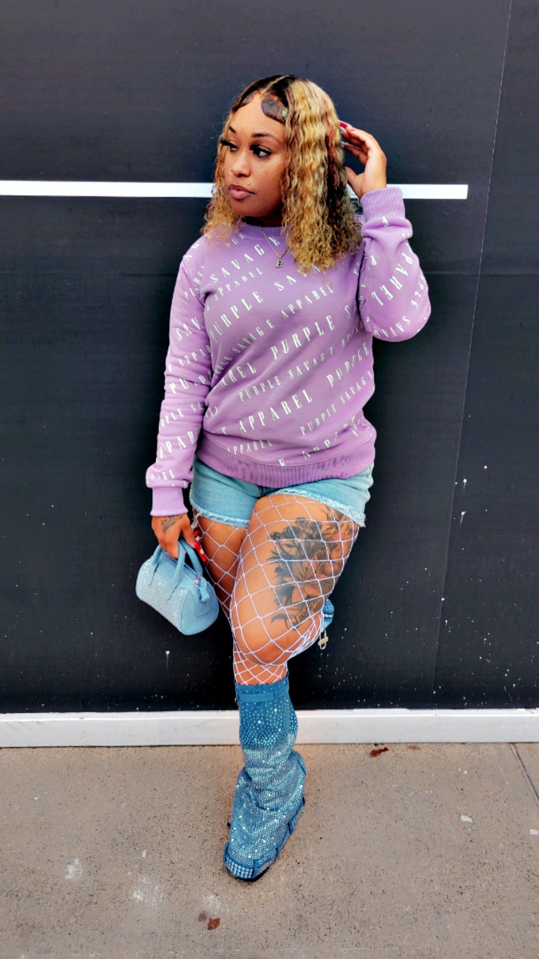 Lavender Crew Sweatshirt