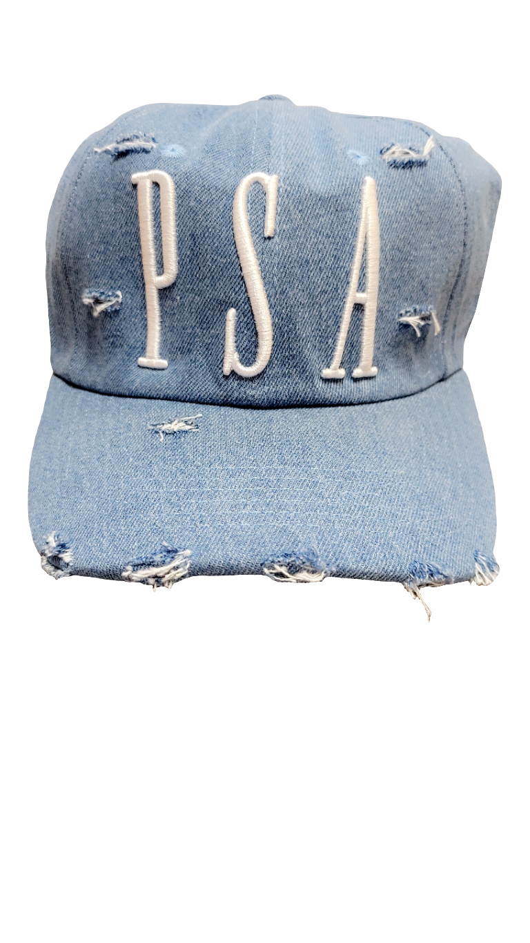Distressed Denium Dad Cap
