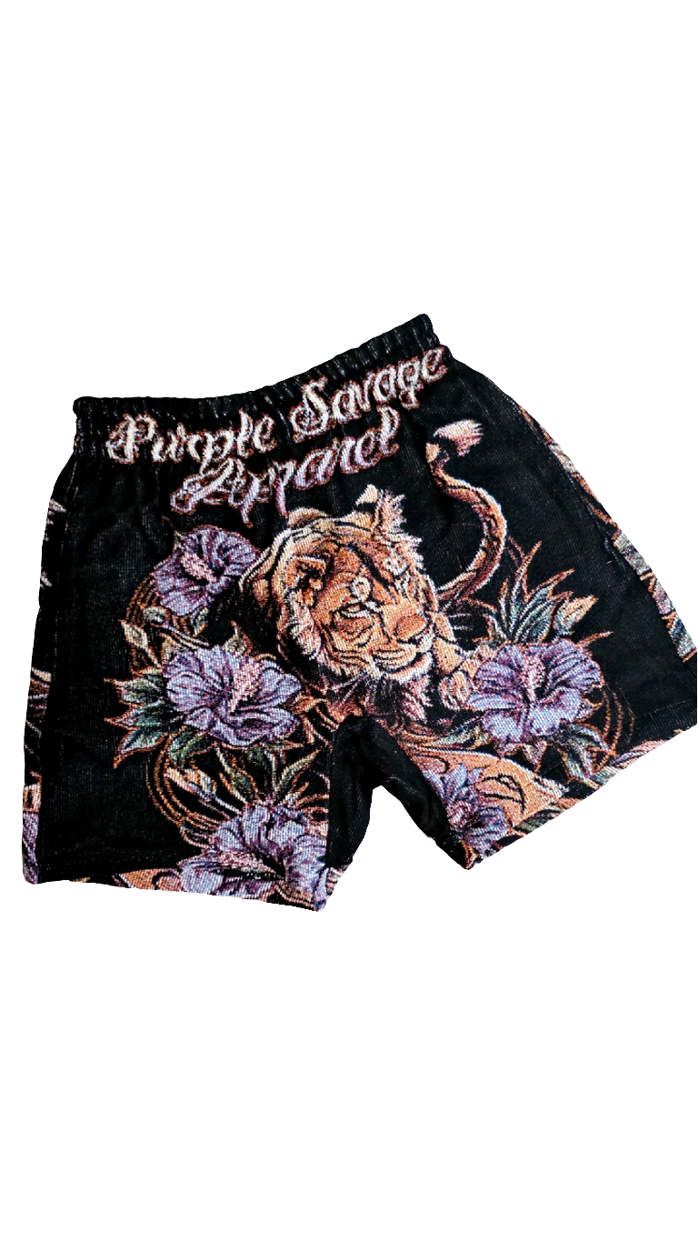 Lion Hibiscus Tapestry Set
