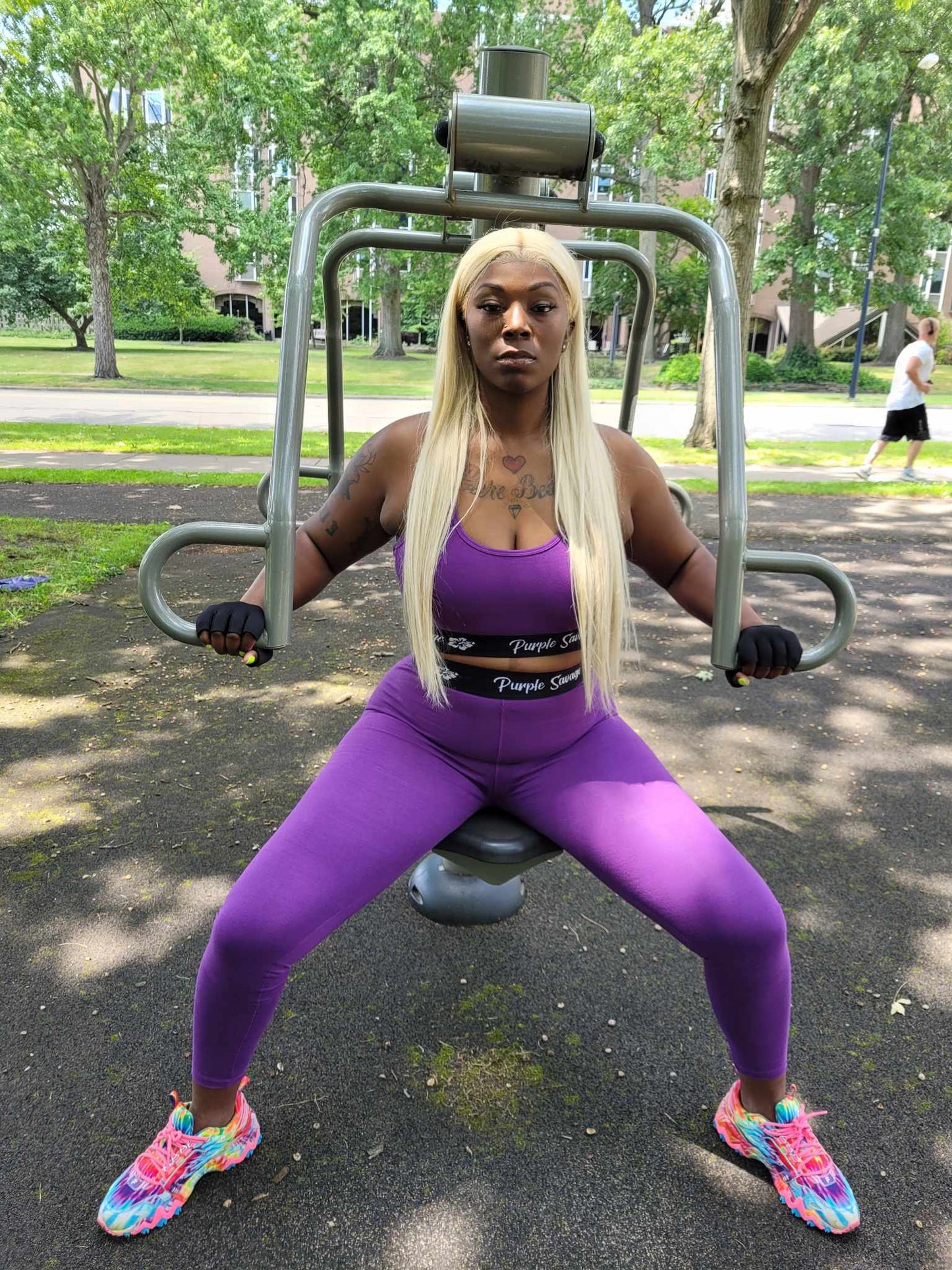 Purple Sport Legging Set